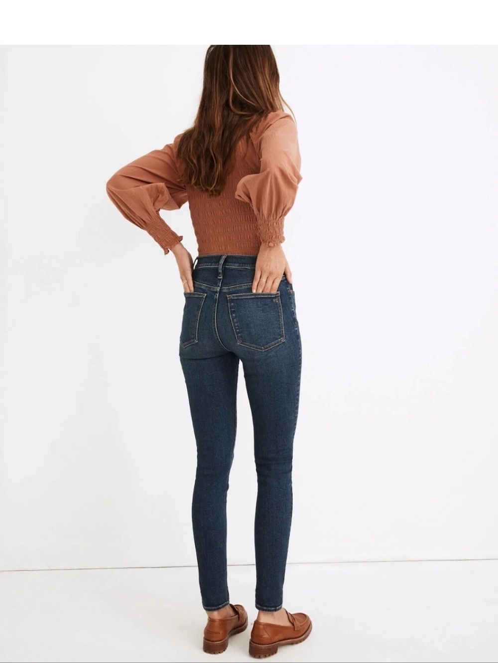 Madewell Skinny Jeans Size 26 Medium Wash High Rise Stretch Denim - Picture 2 of 10